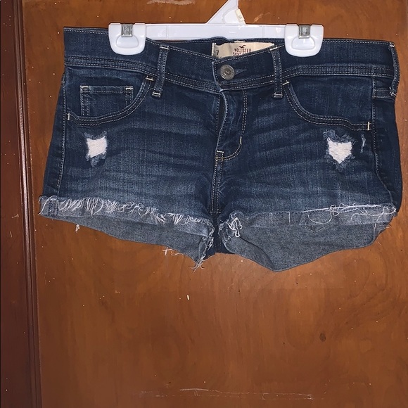 Hollister Pants - Distressed Low Rise Short Shorts